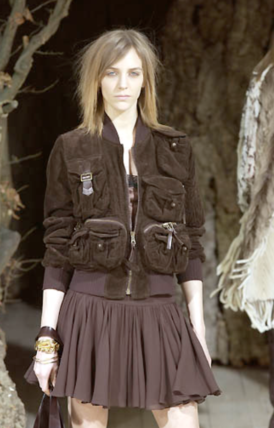 Dolce & Gabbana Rabbit Fur Lined Corduroy Cargo Jacket