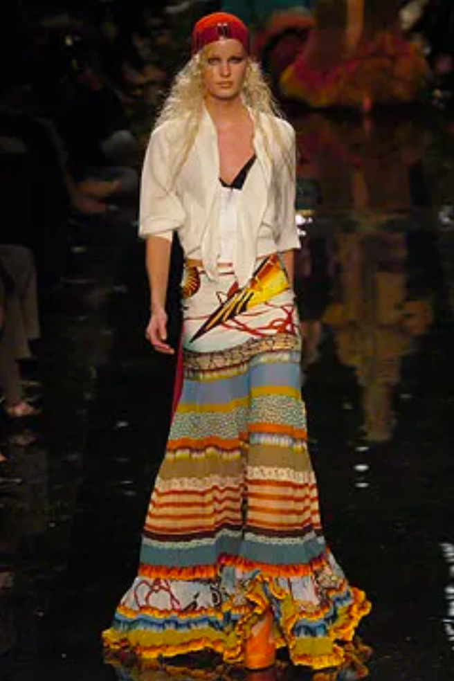 Jean Paul Gaultier Maille Femme Tiered Strapless Skirt/Dress