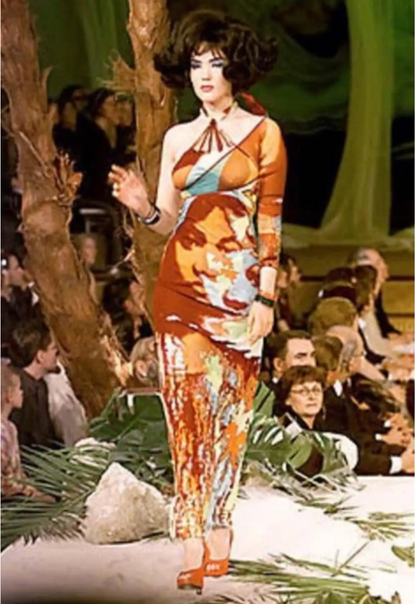 Jean Paul Gaultier ‘Love Boat’ Leather Detailed Halter Dress