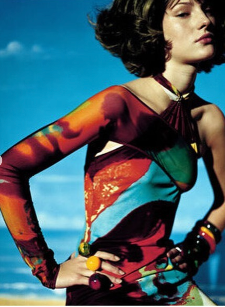 Jean Paul Gaultier ‘Love Boat’ Leather Detailed Halter Dress