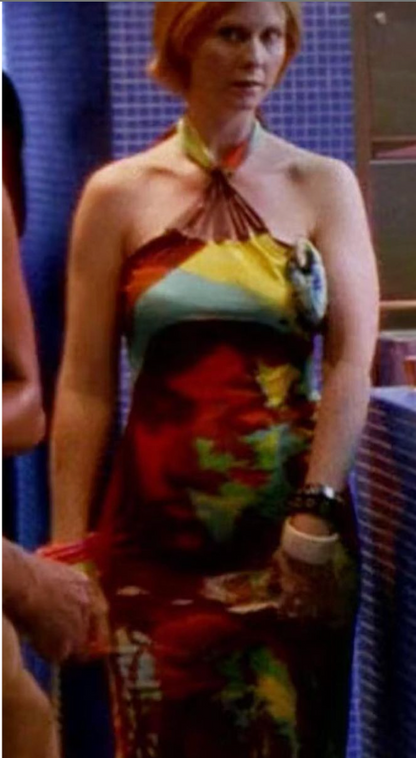 Jean Paul Gaultier ‘Love Boat’ Leather Detailed Halter Dress
