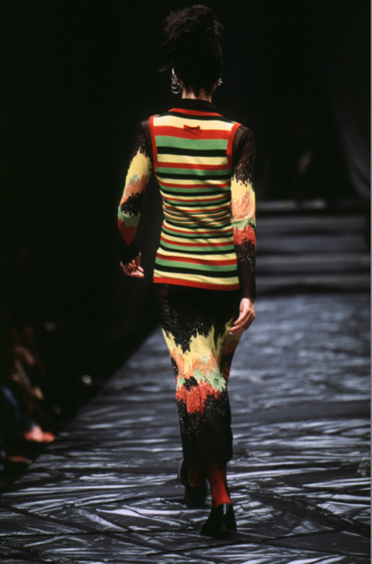Jean Paul Gaultier Mesh Knit Maxi Dress