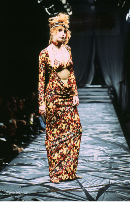 Jean Paul Gaultier Mesh Knit Maxi Dress