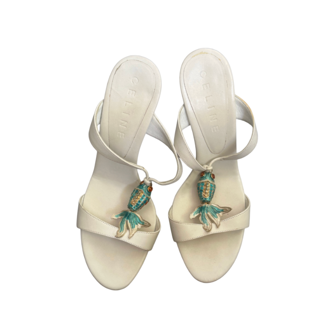 Celine Blue Koi Fish Heels
