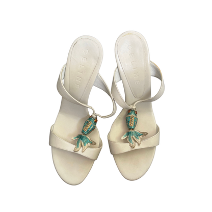 Celine Blue Koi Fish Heels