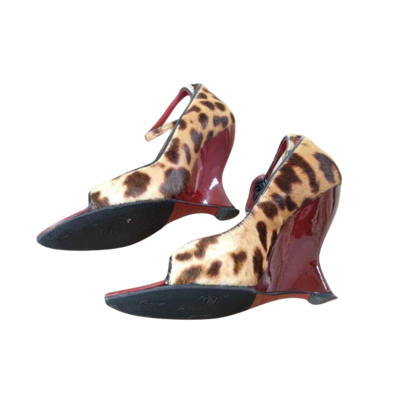 Yves Saint Laurent Pony Hair Wedges