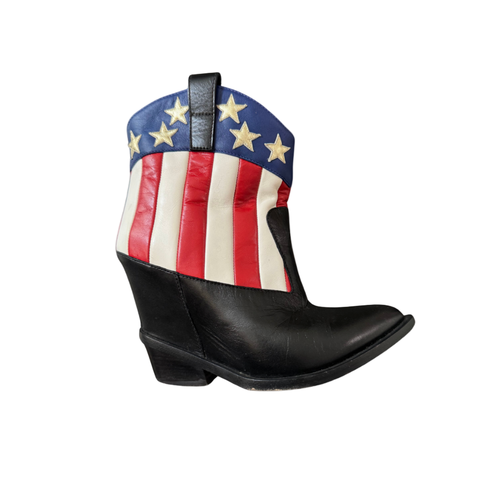 Giuseppe Zanotti American Flag Cowboy Boots