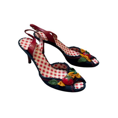 Moschino Cheap & Chic Pasta Slingback Heels