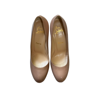 Christian Louboutin Nude Patent Leather Heels