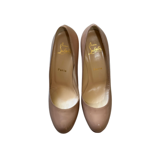 Christian Louboutin Nude Patent Leather Heels