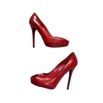 Alexander McQueen Peep Toe Heart Heels