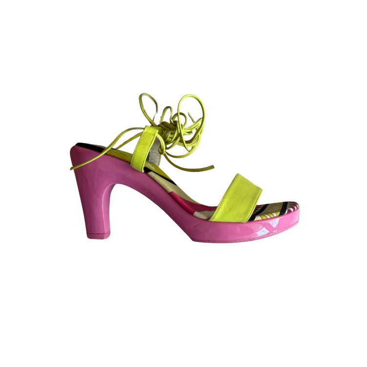 Emilio Pucci Color Block Sandals