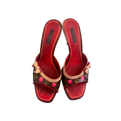Louis Vuitton Cherry Mule Heels