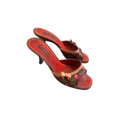 Louis Vuitton Cherry Mule Heels