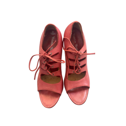 Vivienne Westwood Pink Lace Up Heels