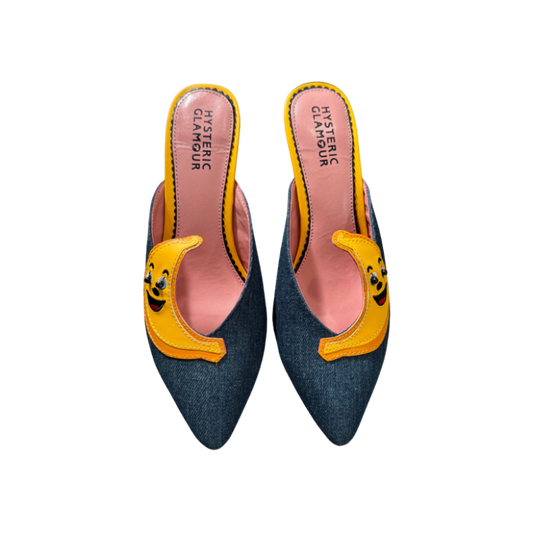 Hysteric Glamour Denim Banana Mule Heels