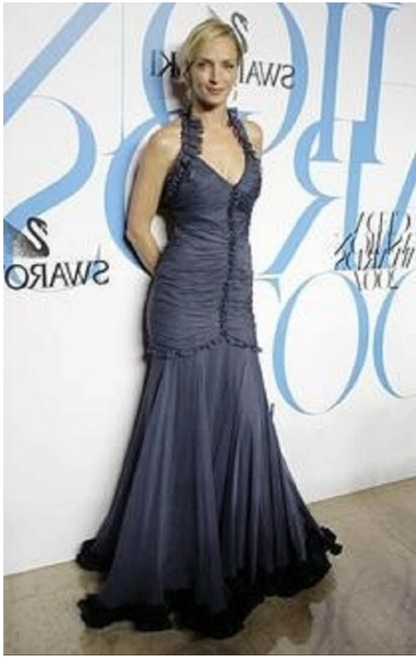 Zac Posen Ruffle Hem Halter Gown