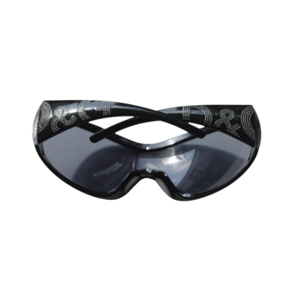 Dolce & Gabbana Shield Rhinestone Sunglasses