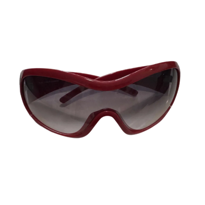 Dolce & Gabbana Red Shield Rhinestone Sunglasses