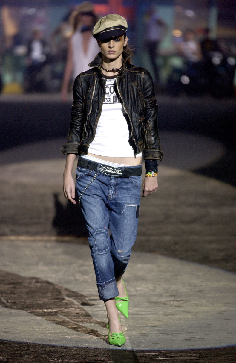 Dsquared² Cream Leather Jacket