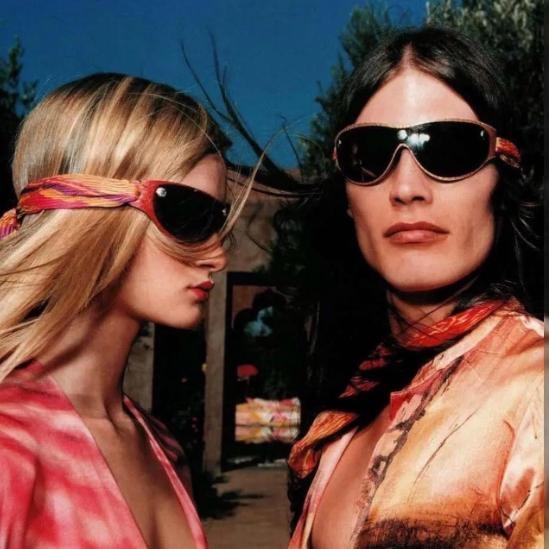 Roberto Cavalli Black Scarf Sunglasses