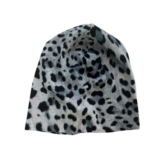 Dolce & Gabbana White Leopard Cashmere Beanie