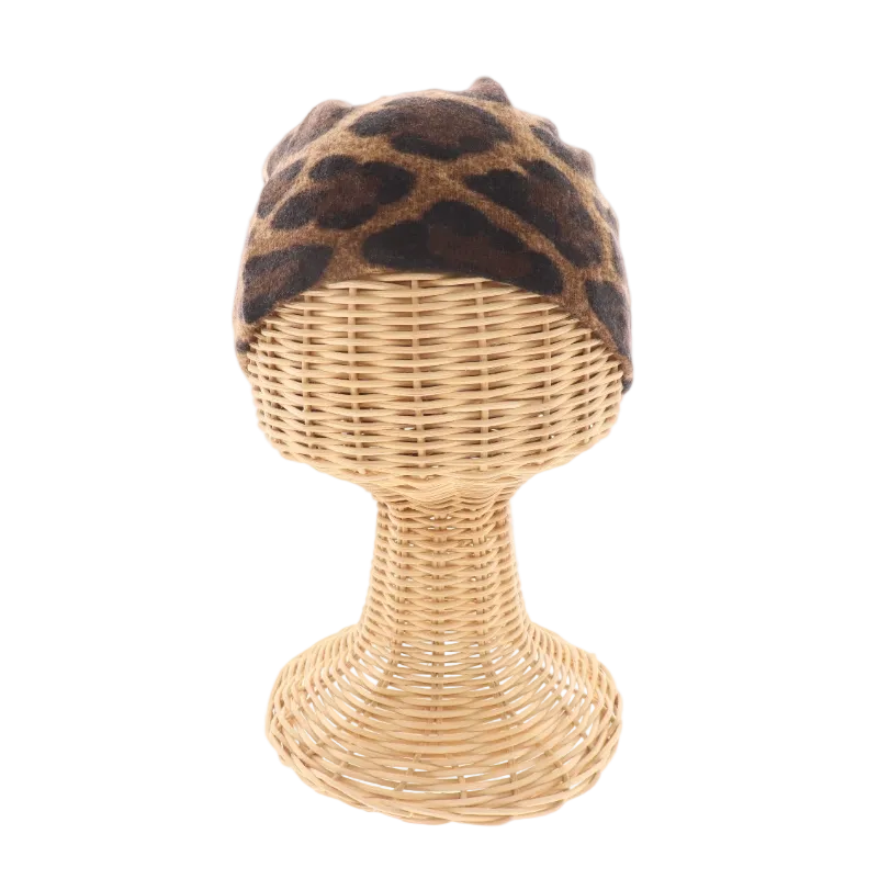 Dolce & Gabbana Leopard Cashmere Beanie