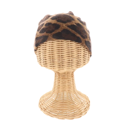 Dolce & Gabbana Leopard Cashmere Beanie