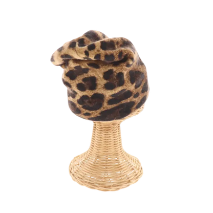 Dolce & Gabbana Leopard Cashmere Beanie