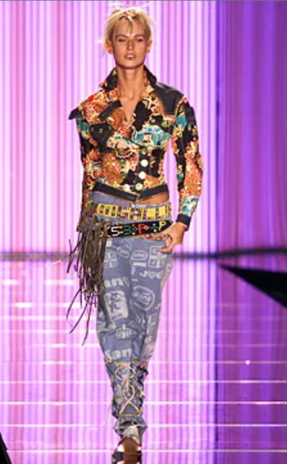 John Galliano Belted Denim Jacket