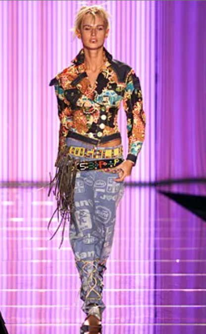 John Galliano Belted Denim Jacket