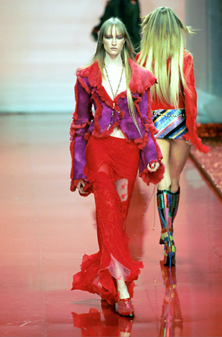 Roberto Cavalli Fuchsia Reversible Fur Coat