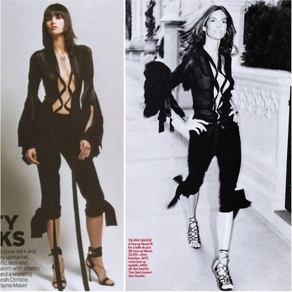 Yves Saint Laurent Velvet Tie Capri Pants