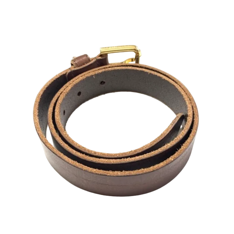 Dolce & Gabbana Brown & Gold Lock Belt