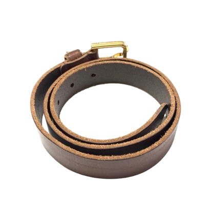 Dolce & Gabbana Brown & Gold Lock Belt