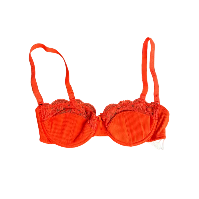 Dolce & Gabbana Orange Lace Bra