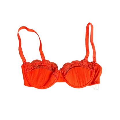 Dolce & Gabbana Orange Lace Bra