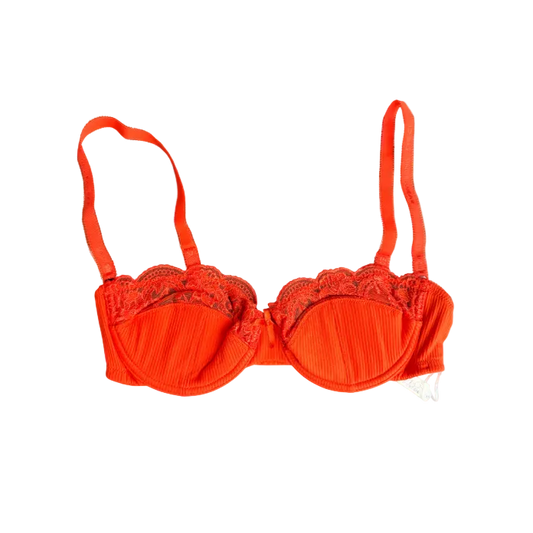 Dolce & Gabbana Orange Lace Bra