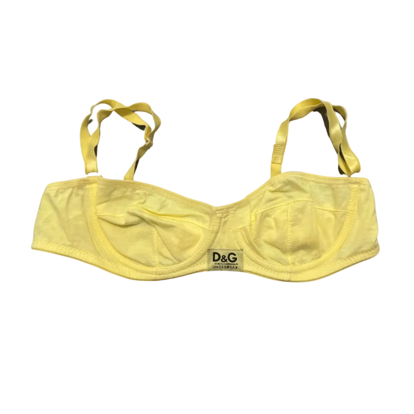 Dolce & Gabbana Pale Yellow Bra