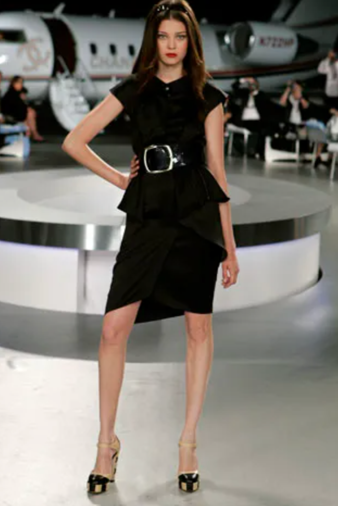 Chanel Yellow Patent Leather Color Block Platform Heels