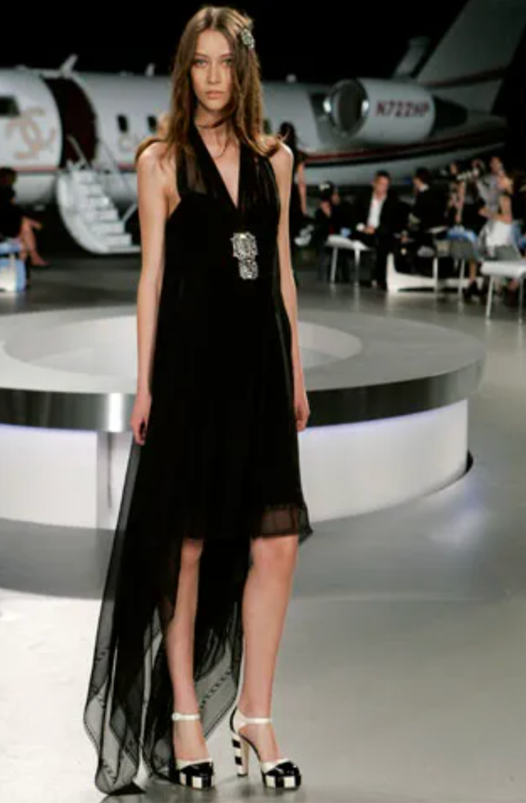 Chanel Yellow Patent Leather Color Block Platform Heels