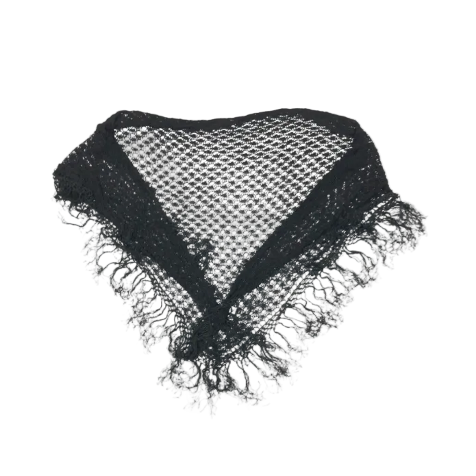 Dolce & Gabbana Black Lace Shawl