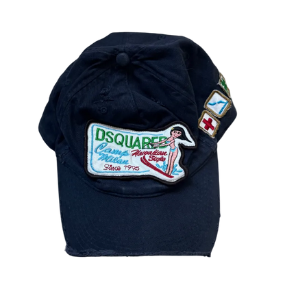 Dsquared² Navy Cutoff “Camp Milan” Baseball Hat