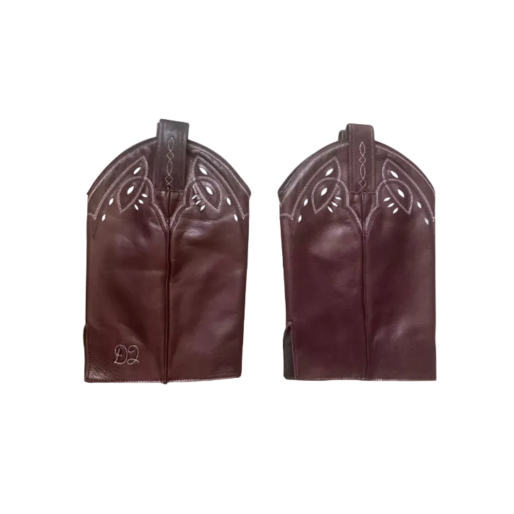 Dsquared² Leather Cowboy Gaiters