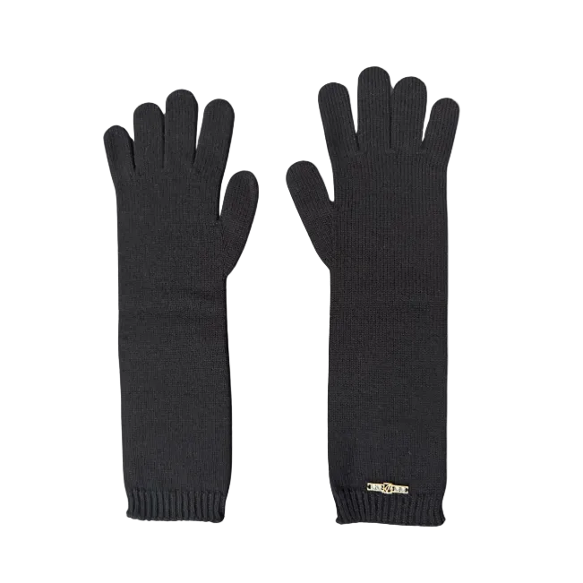 Dsquared² Black Knit Gloves