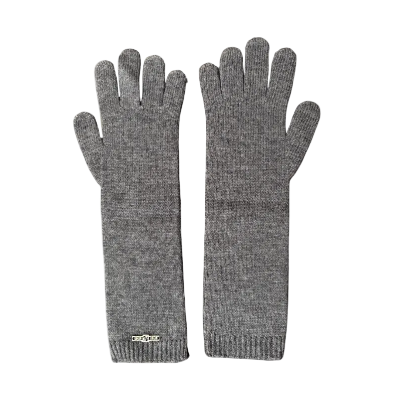 Dsquared² Grey Knit Gloves