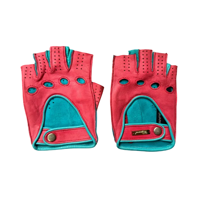 Dsquared² Orange & Blue Fingerless Gloves