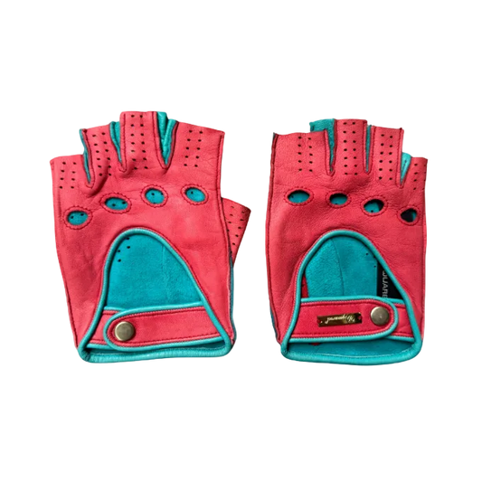 Dsquared² Orange & Blue Fingerless Gloves