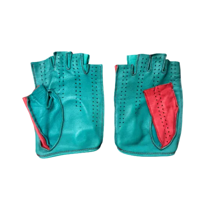 Dsquared² Orange & Blue Fingerless Gloves