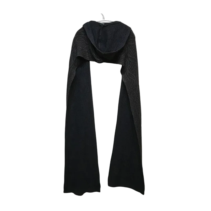 Diesel Black Hooded Scarf
